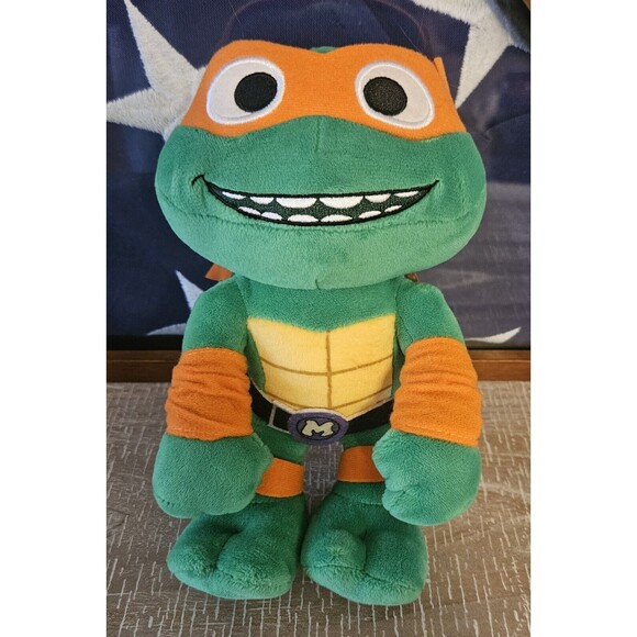 Teenage Mutant Ninja Turtles TMNT plush Gift Collectible Michelangelo NWOT - Picture 2 of 6